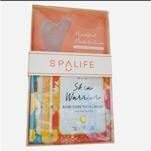 SpaLIfe Mindful Meditations SKIN WARRIOR Acne Care Facial Mask Skincare Kit Tool